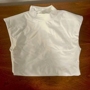 NWT Abercrombie Seamless Mockneck Cap Sleeve Bodysuit